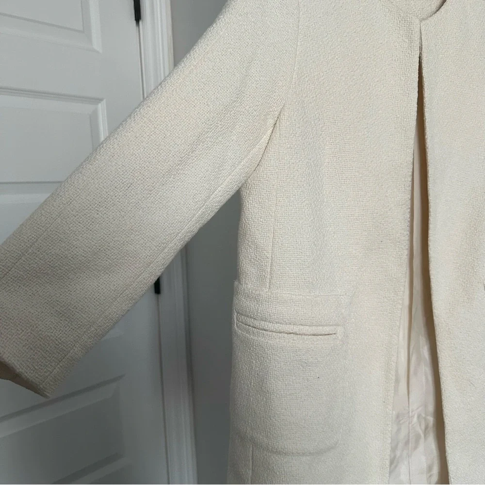 Zara Cream Jacket Size Medium - Picture 2 of 7